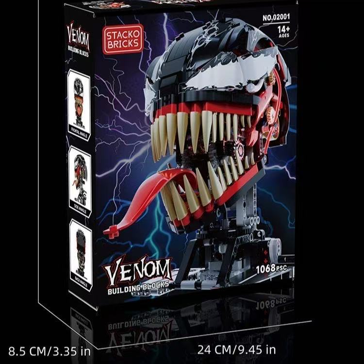 STACKO BRICKS 02001 Venom movable head with lights - YWOBB