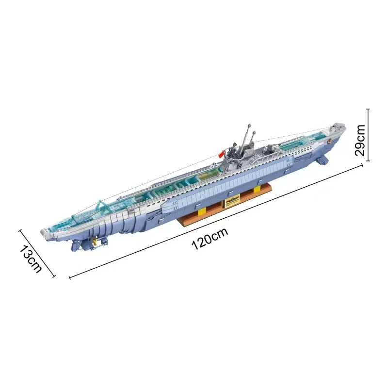 Customized 628011 VIIC U-552 Submarine - YWOBB
