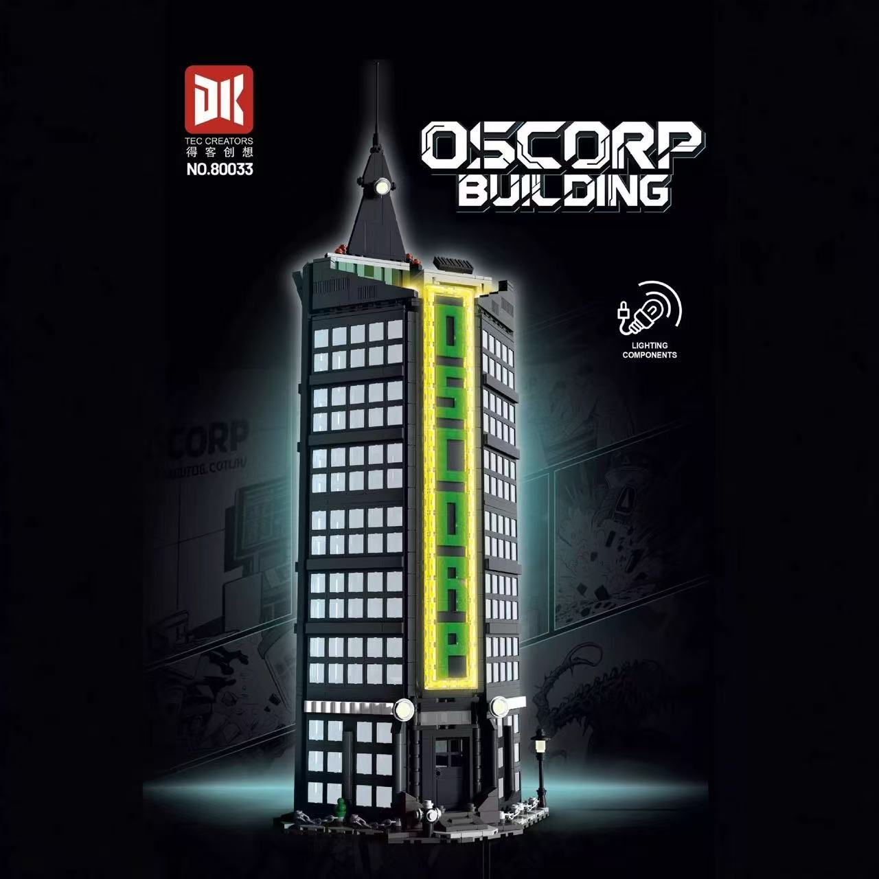 DK 80033 Oscorp Tower with lights - YWOBB