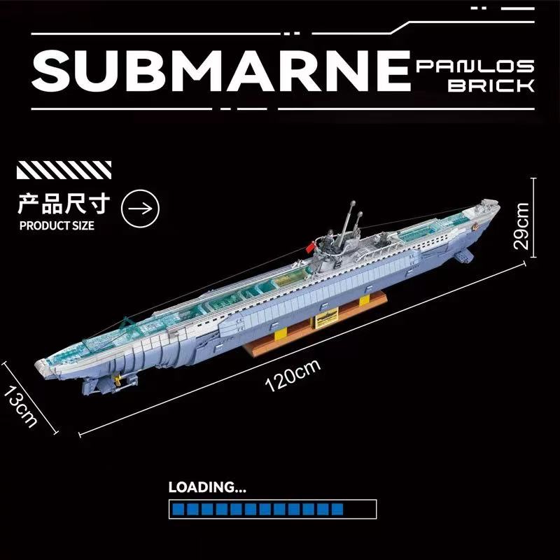 Customized 628011 VIIC U-552 Submarine - YWOBB