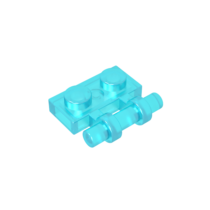 GOBRICKS GDS-644  Modified 1 x 2 with Bar Handle on Side - Free Ends - YWOBB