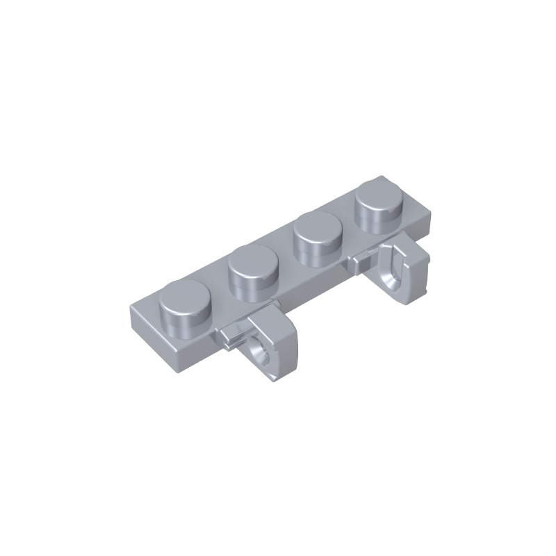 GOBRICKS GDS-894 Hinge Plate 1 x 4 Locking Dual 1 Fingers on Side - YWOBB