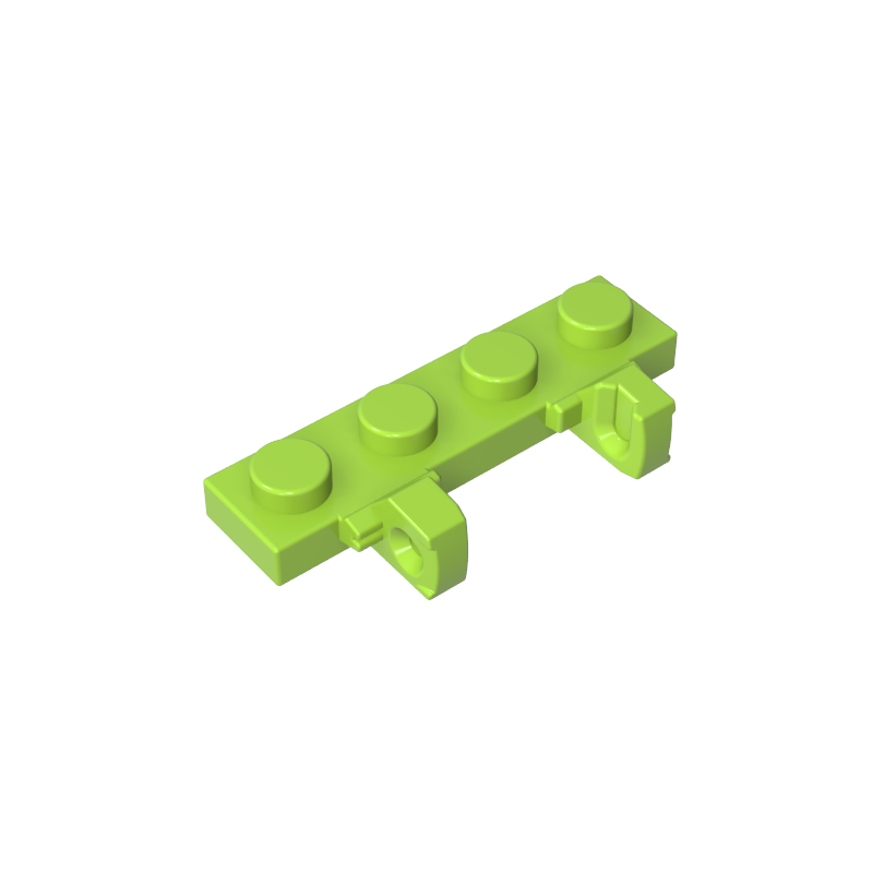 GOBRICKS GDS-894 Hinge Plate 1 x 4 Locking Dual 1 Fingers on Side - YWOBB