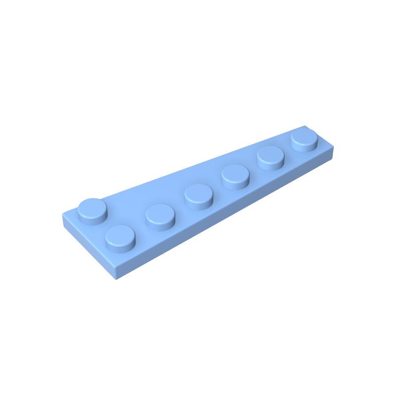 GOBRICKS GDS-2144 Wedge Plate 6 x 2 Left - YWOBB