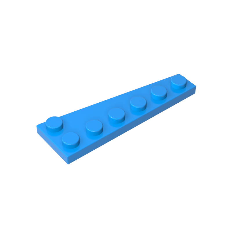 GOBRICKS GDS-2144 Wedge Plate 6 x 2 Left - YWOBB