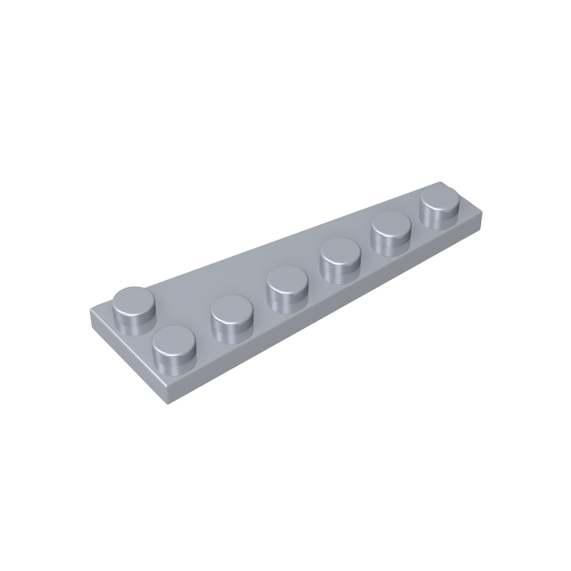 GOBRICKS GDS-2144 Wedge Plate 6 x 2 Left - YWOBB