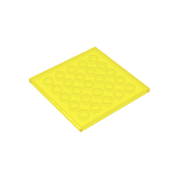 GOBRICKS GDS-1116 Tile 6 x 6 with Bottom Tubes - YWOBB