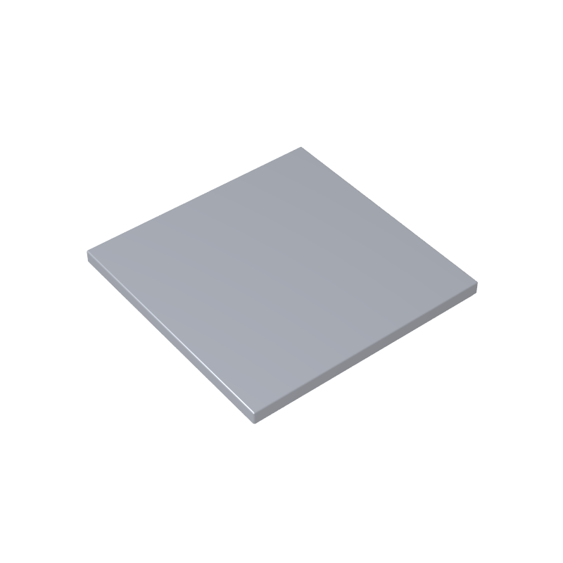 GOBRICKS GDS-1116 Tile 6 x 6 with Bottom Tubes - YWOBB