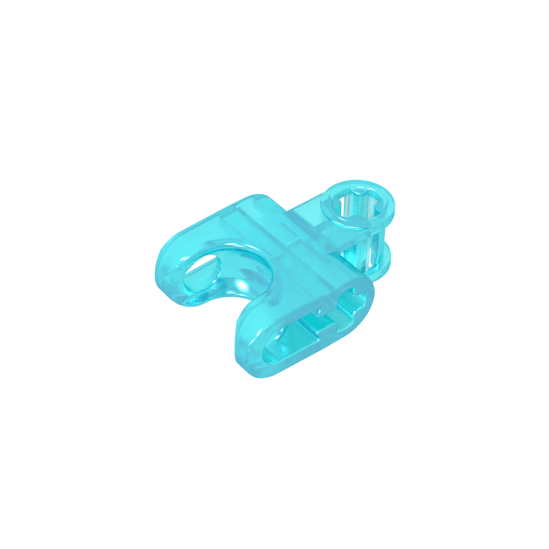 GOBRICKS GDS-1205 Axle Connector 2 x 3 with Ball Joint Socket - Closed Sides, Straight Forks with Open Axle - YWOBB