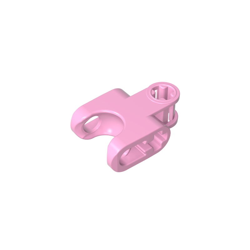 GOBRICKS GDS-1205 Axle Connector 2 x 3 with Ball Joint Socket - Closed Sides, Straight Forks with Open Axle - YWOBB