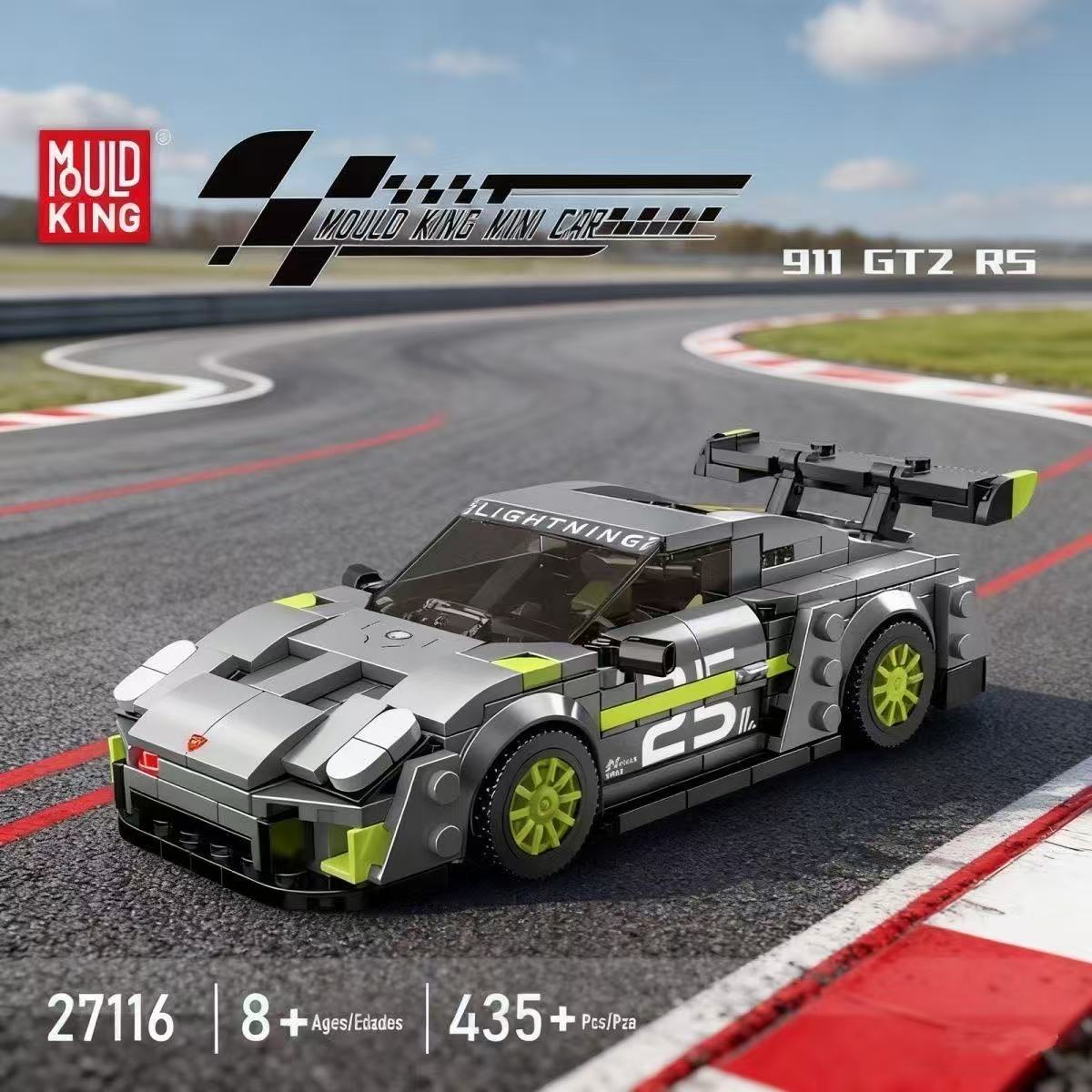 Mould King 27113-27116 8-stud Racing Car - YWOBB