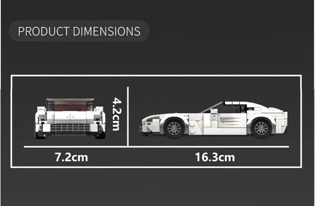 Mould King 27113-27116 8-stud Racing Car - YWOBB