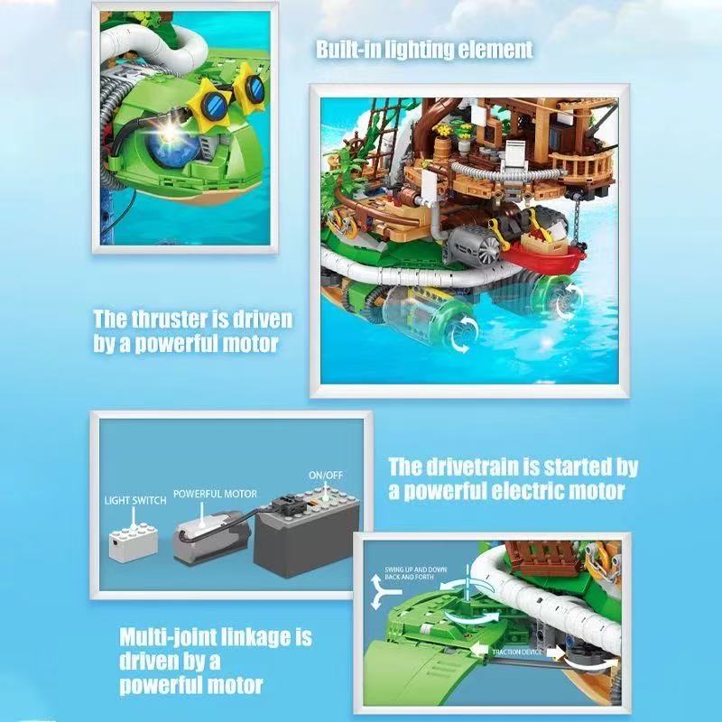 Small Angle JD125 Electric Turtle Island - YWOBB