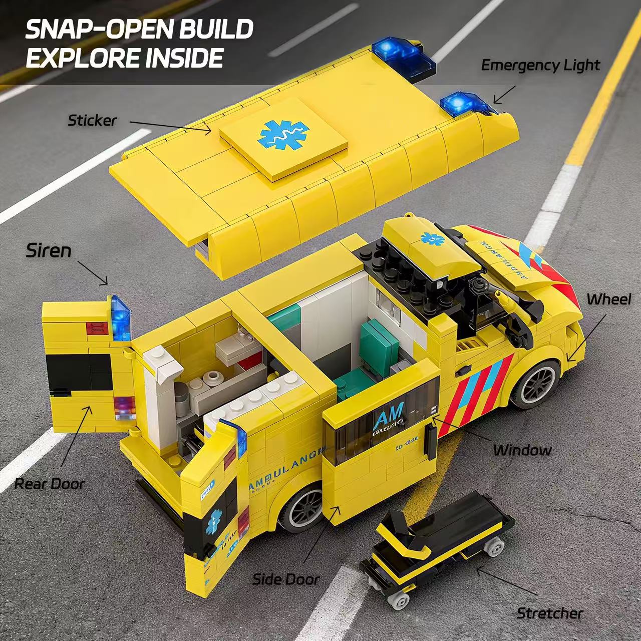 Amazing Block 10004 EUROPEAN AMBULANCE - YWOBB