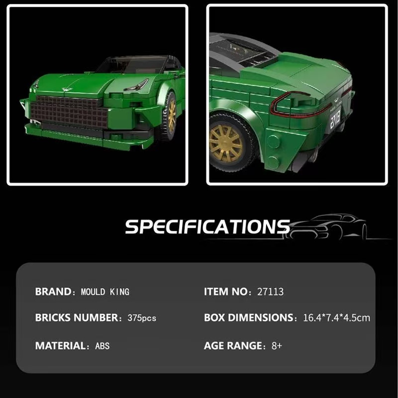 Mould King 27113-27116 8-stud Racing Car - YWOBB