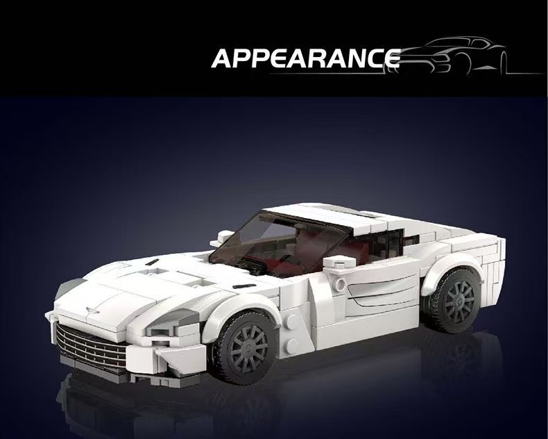 Mould King 27113-27116 8-stud Racing Car - YWOBB