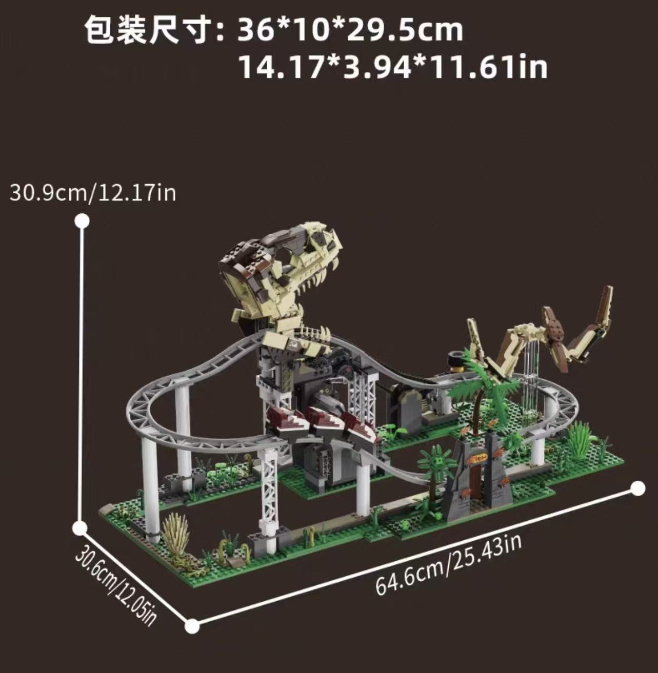 Xbert 66134 Dinosaur Roller Coaster - YWOBB