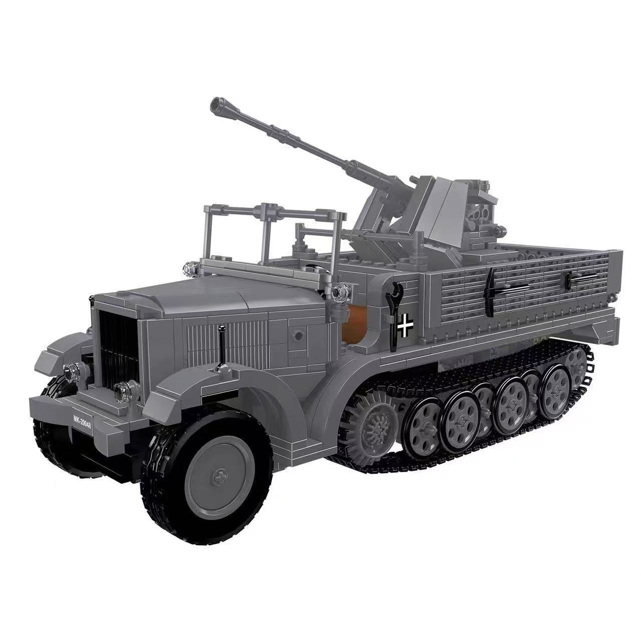 Mould King 20048 German 3.7cm flak Half-Track Vehicle - YWOBB
