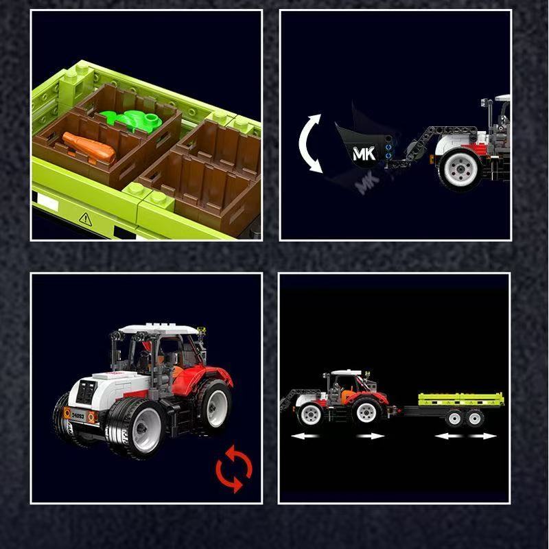 Mould King 24093 Agricultural Loader-Trailer - YWOBB