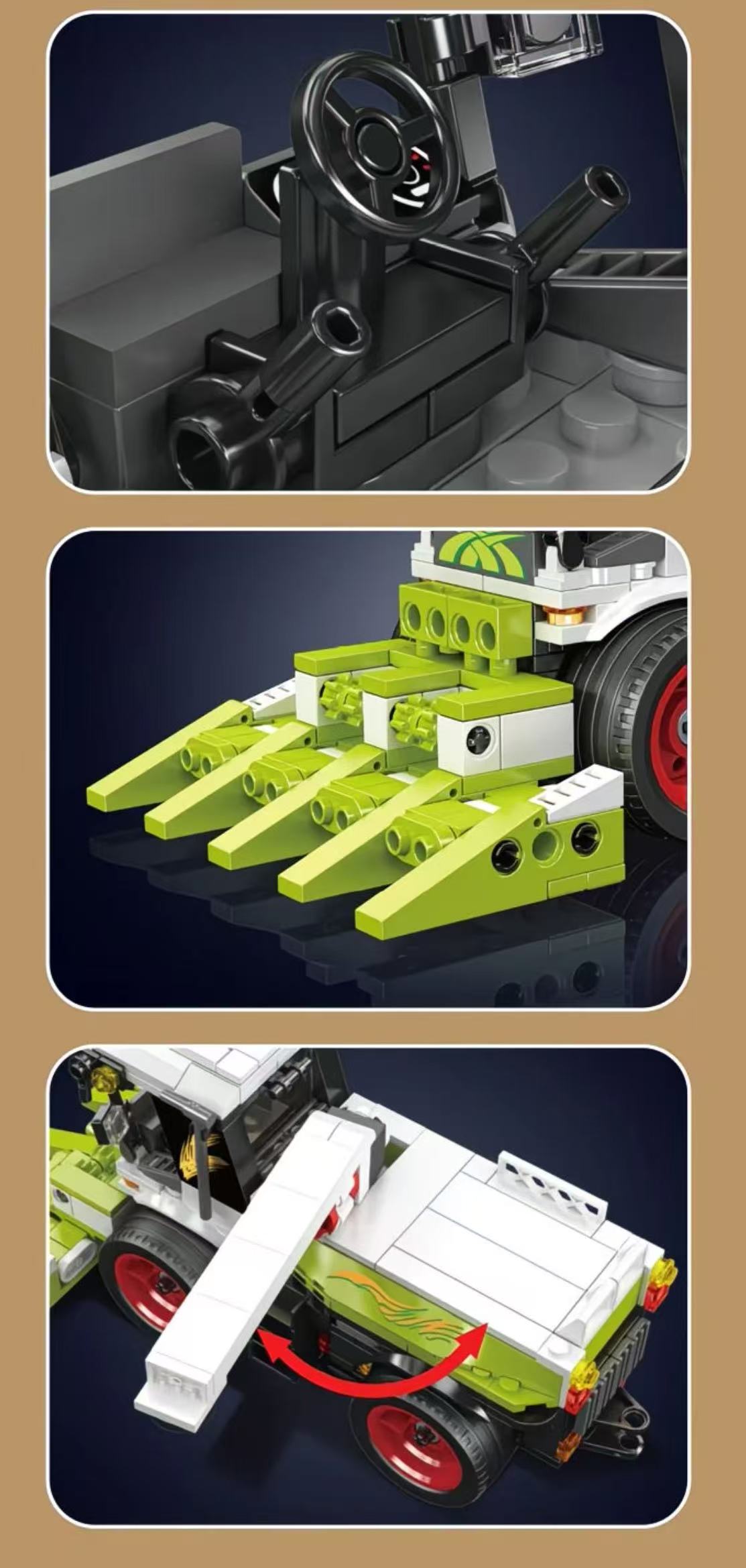 Mould King 24091 Combine harvester - YWOBB