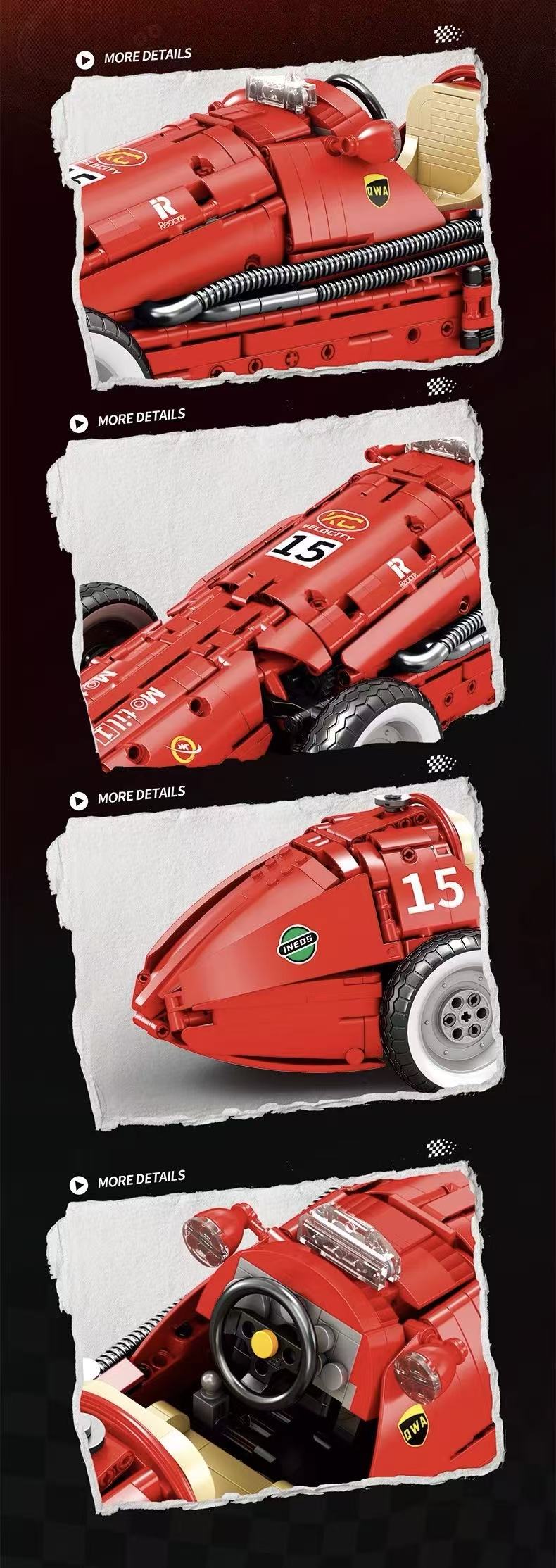 Reobrix 11038 Retro Formula 500 OVP US Warehouse Version - YWOBB