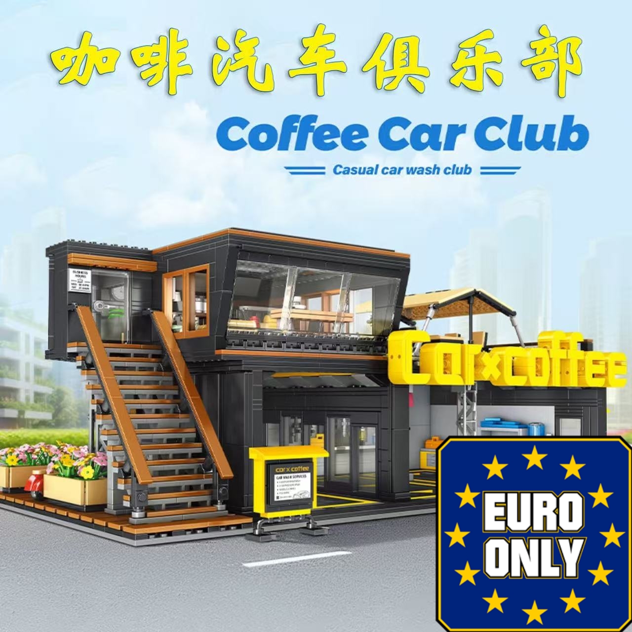 Small Angle JD113 Coffee Car Repair Club  OVP EU Warehouse Version - YWOBB