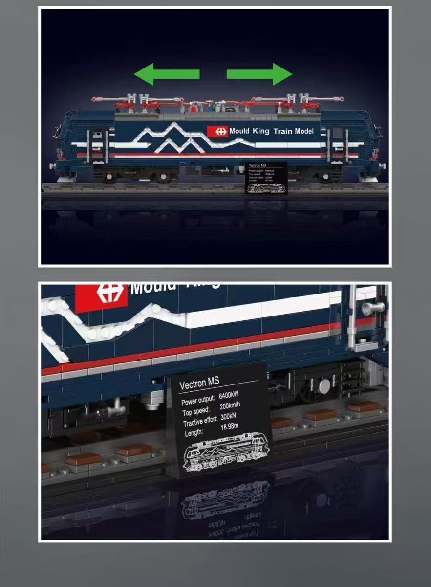 Mould King 12045 Vectron MS Electric Locomotive OVP EU Warehouse Version - YWOBB