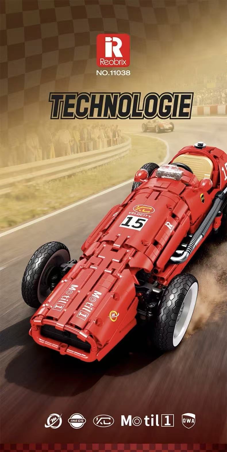 Reobrix 11038 Retro Formula 500  OVP EU Warehouse Version - YWOBB