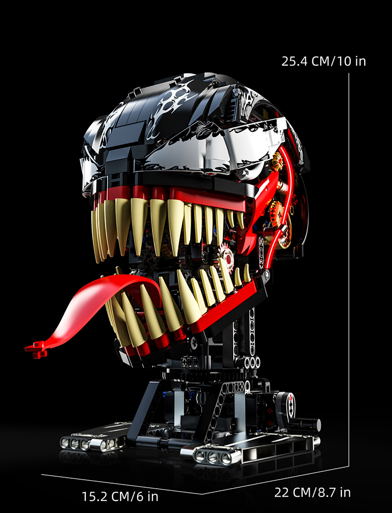 STACKO BRICKS 02001 Venom movable head with lights - YWOBB