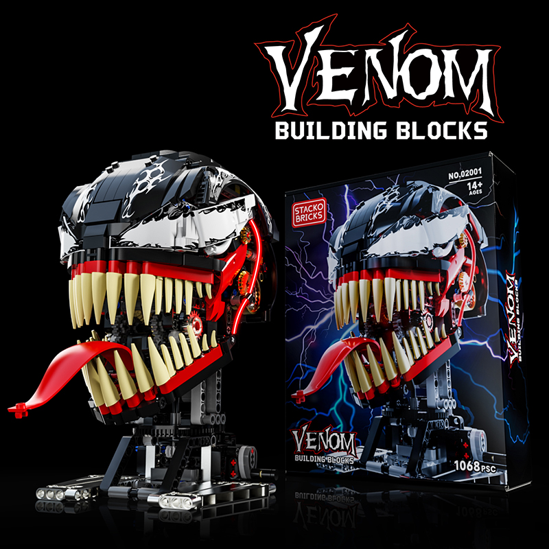 STACKO BRICKS 02001 Venom movable head with lights - YWOBB