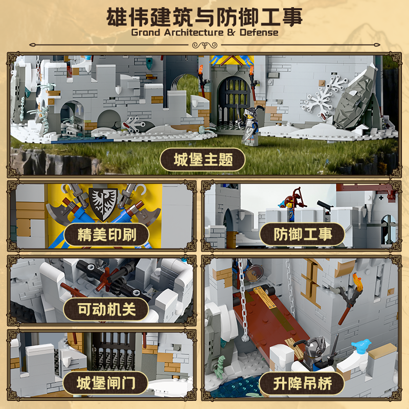 Customized 16001 Black Hawk Castle - YWOBB