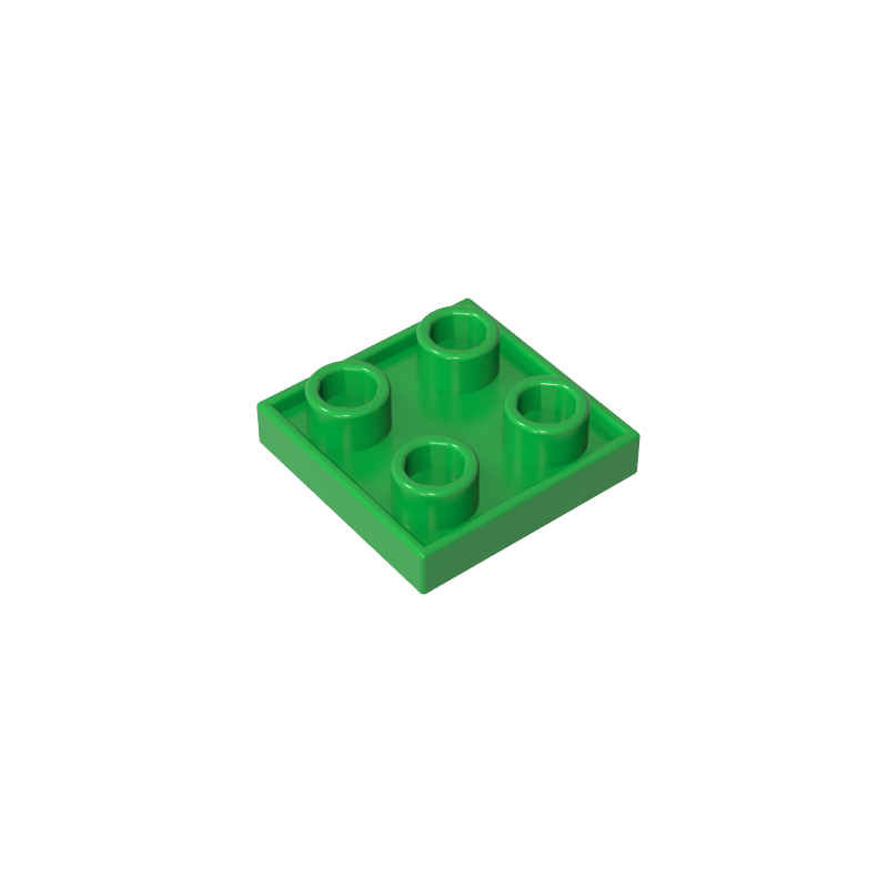 GOBRICKS GDS-90248 Double Side Tile Modified 2 x 2 Inverted - YWOBB