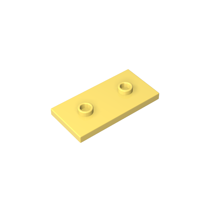 GOBRICKS GDS-90201 Plate Modified 2 x 4 with 2 Studs (Double Jumper) - YWOBB