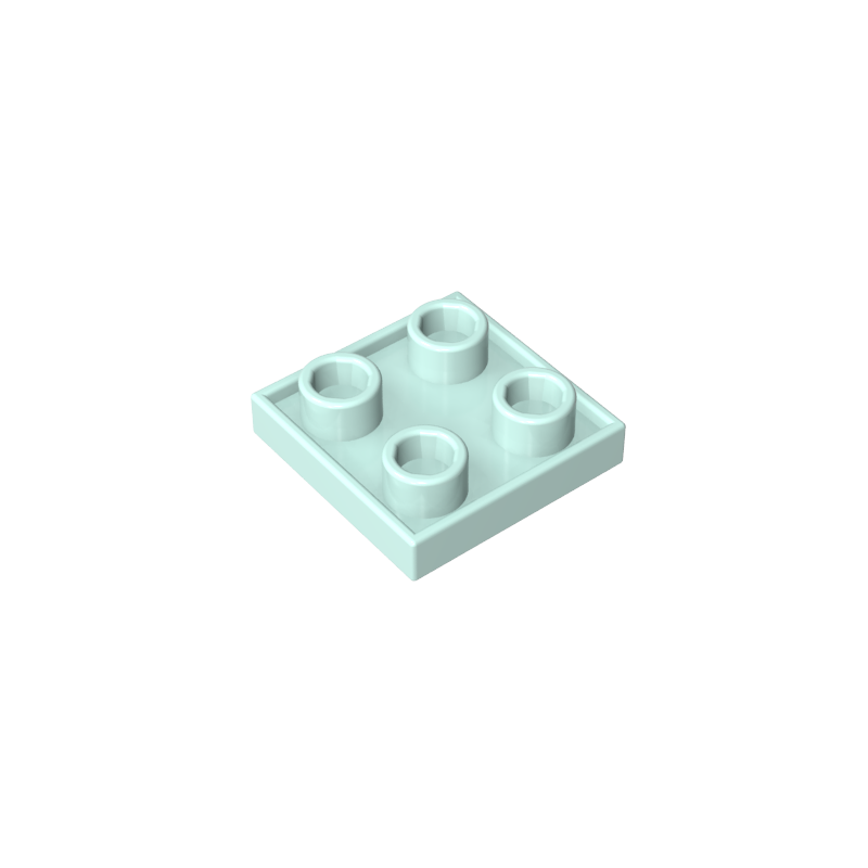 GOBRICKS GDS-90248 Double Side Tile Modified 2 x 2 Inverted - YWOBB