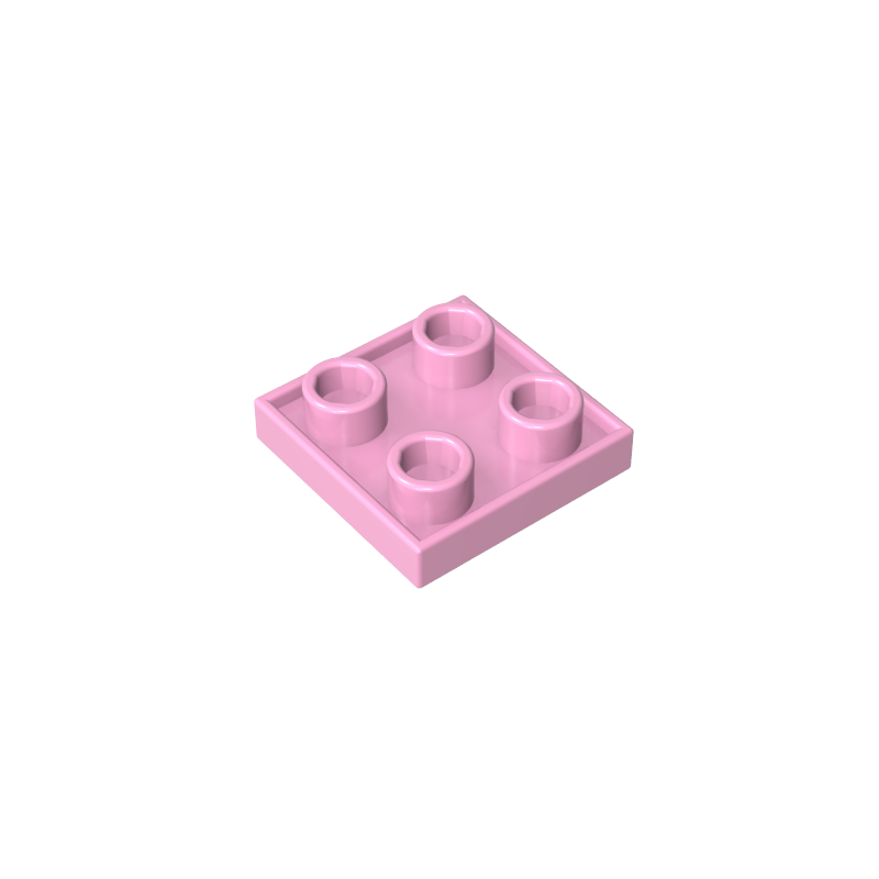 GOBRICKS GDS-90248 Double Side Tile Modified 2 x 2 Inverted - YWOBB