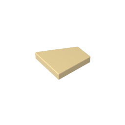 GOBRICKS GDS-2231 Wedge Plate 2 x 2 Right - YWOBB