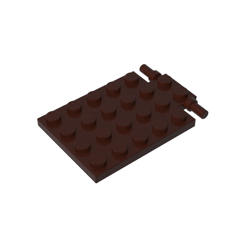 GOBRICKS GDS-844  Modified 4 x 6 with Trap Door Hinge - YWOBB