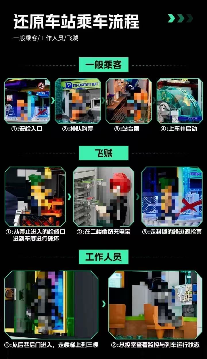 FunWhole L9098 Floating Train Station - YWOBB