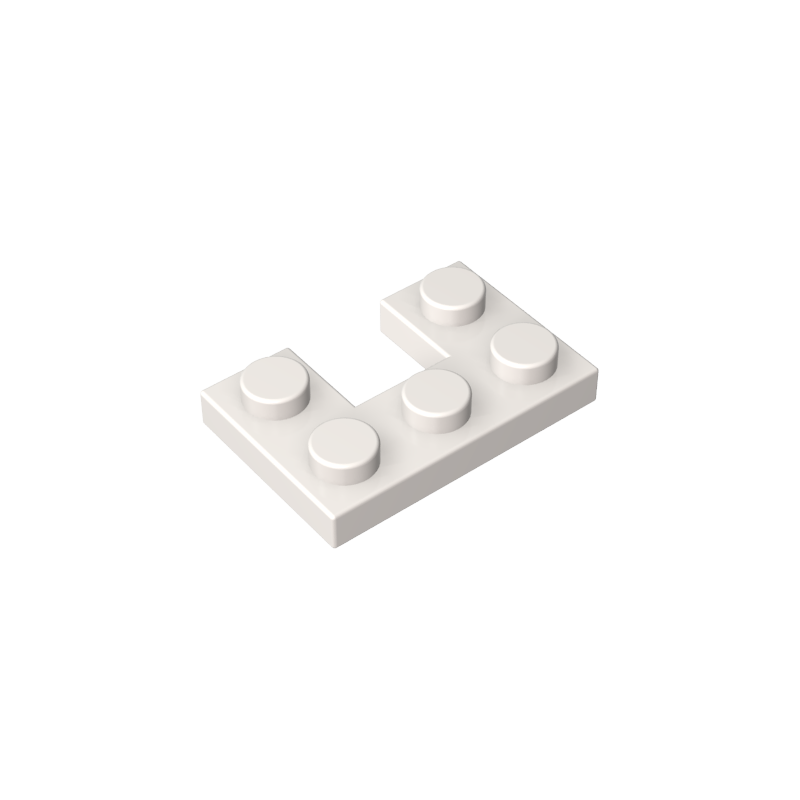GOBRICKS GDS-90178 Plate Modified 2 x 3 with 1 x 1 Cutout - YWOBB