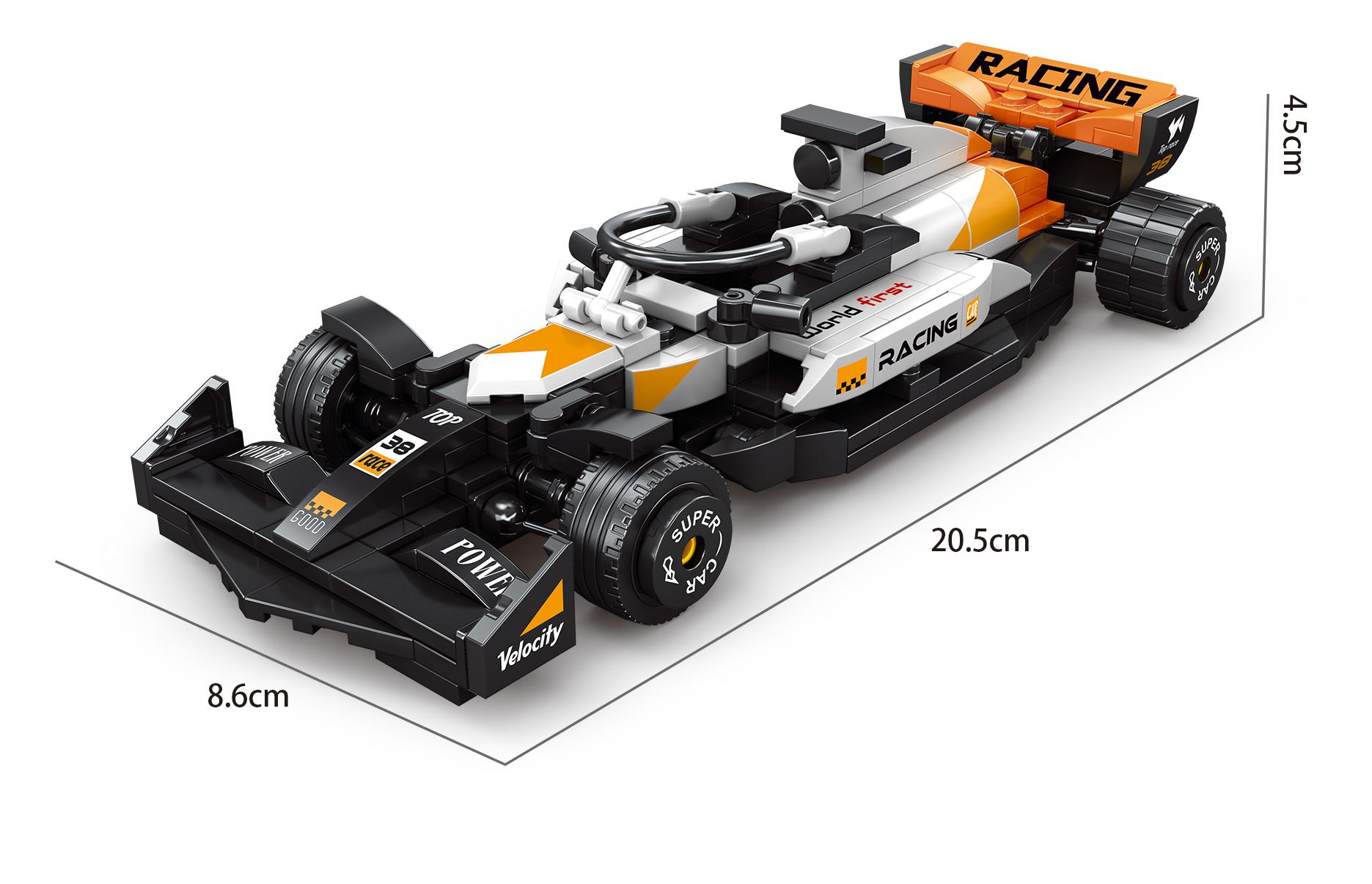 STACKO BRICKS 08001A-D 8-wide Racing Car - YWOBB