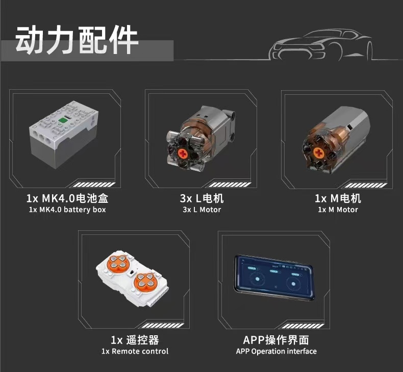 Mould King 17086 Remote Control reclaiming machine - YWOBB