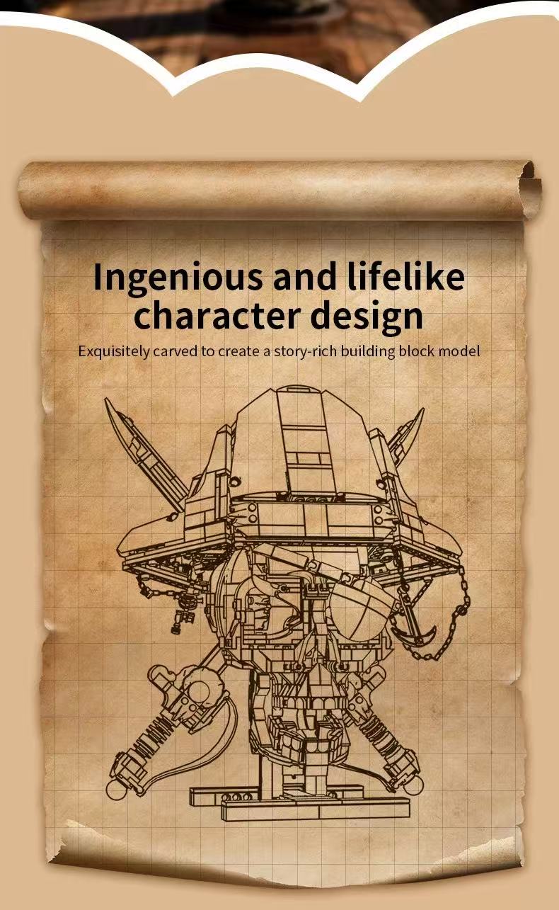 KQIBOXXR KQ301 Pirate Skull - Double-Edged Sword - YWOBB