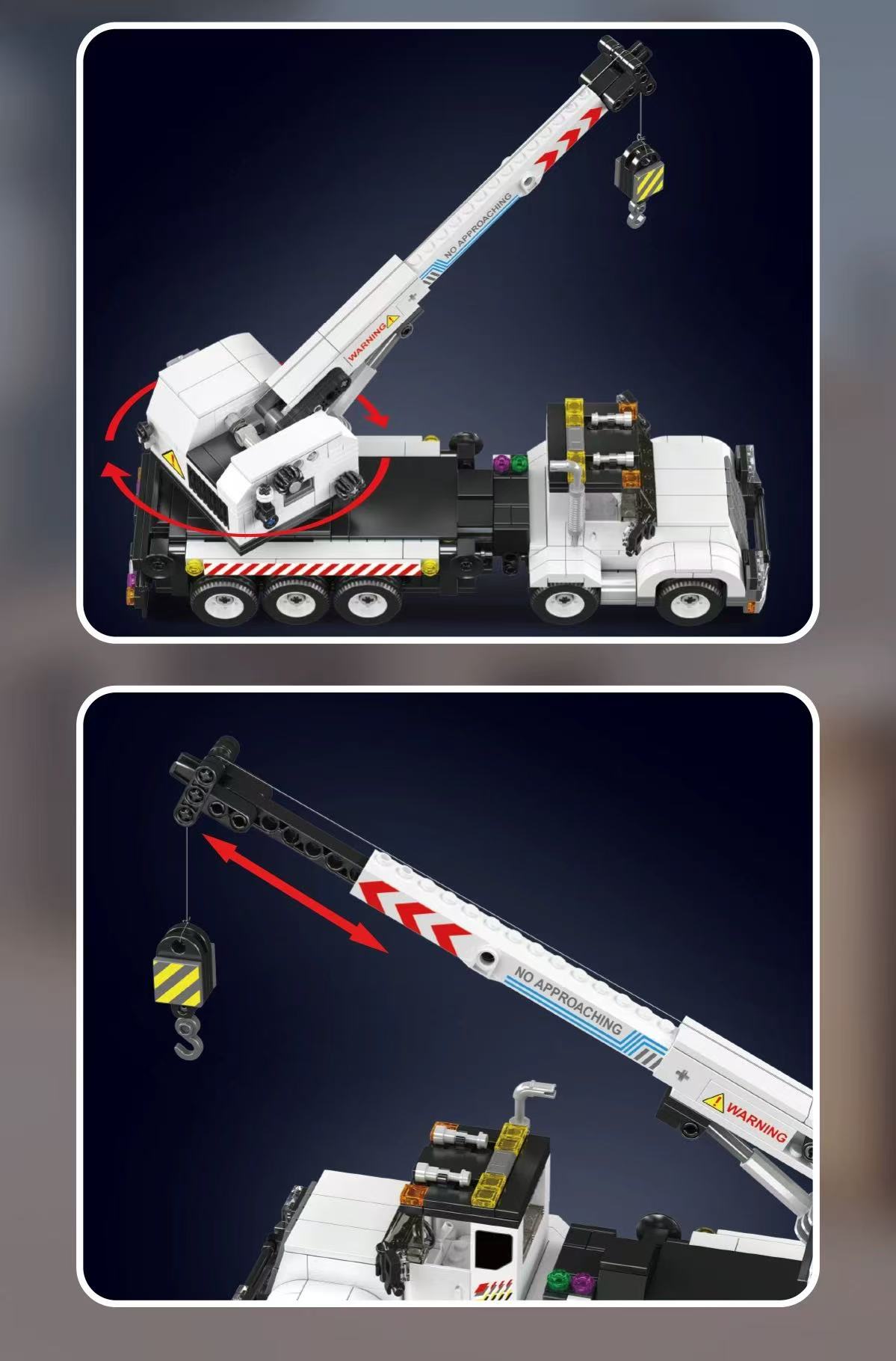 Mould King 24092 Service Crane Truck - YWOBB