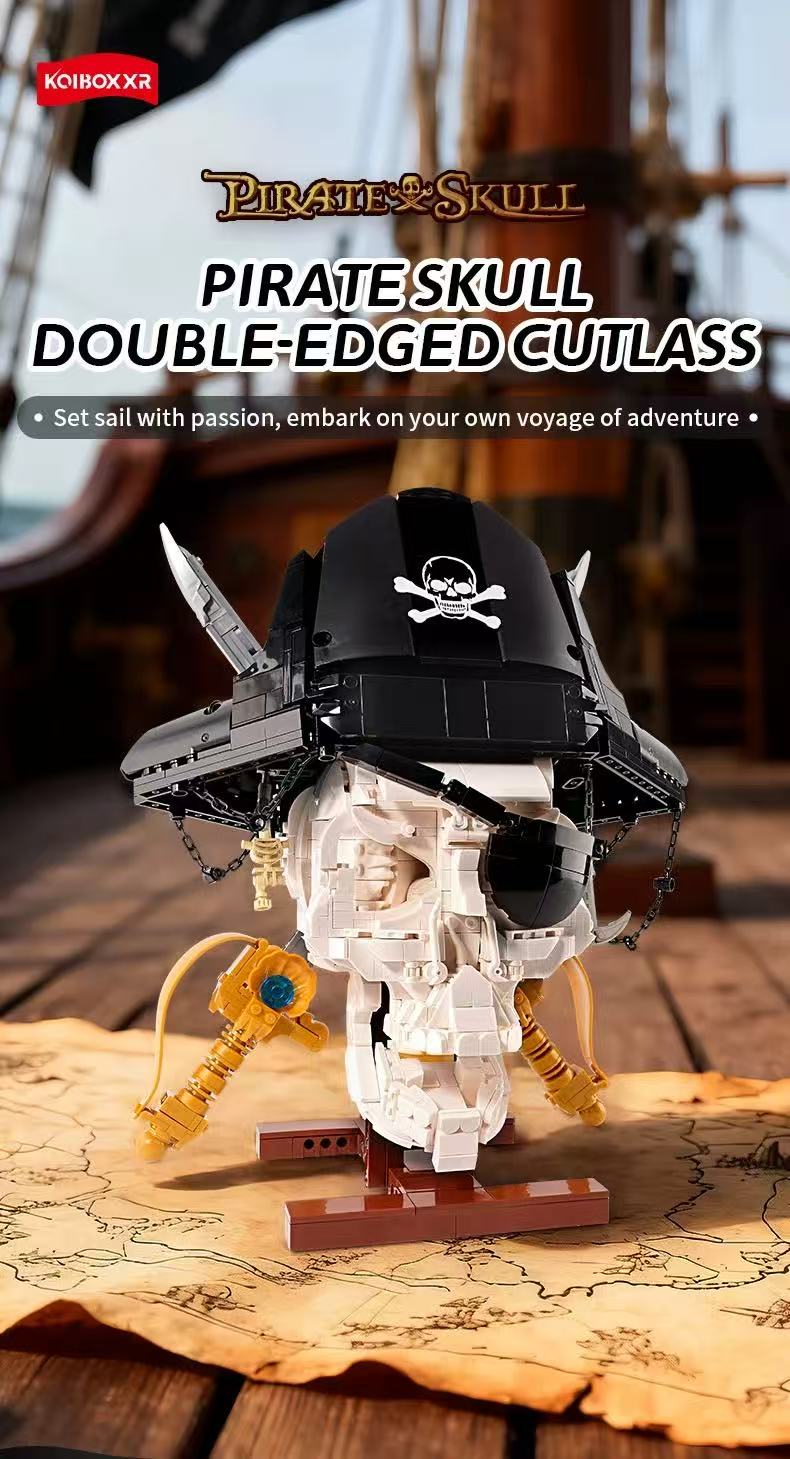 KQIBOXXR KQ301 Pirate Skull - Double-Edged Sword - YWOBB