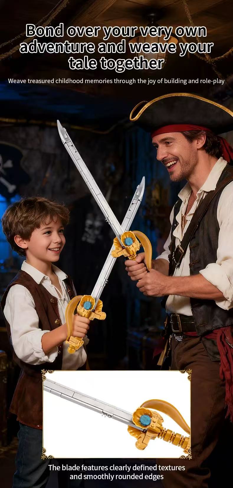 KQIBOXXR KQ301 Pirate Skull - Double-Edged Sword - YWOBB