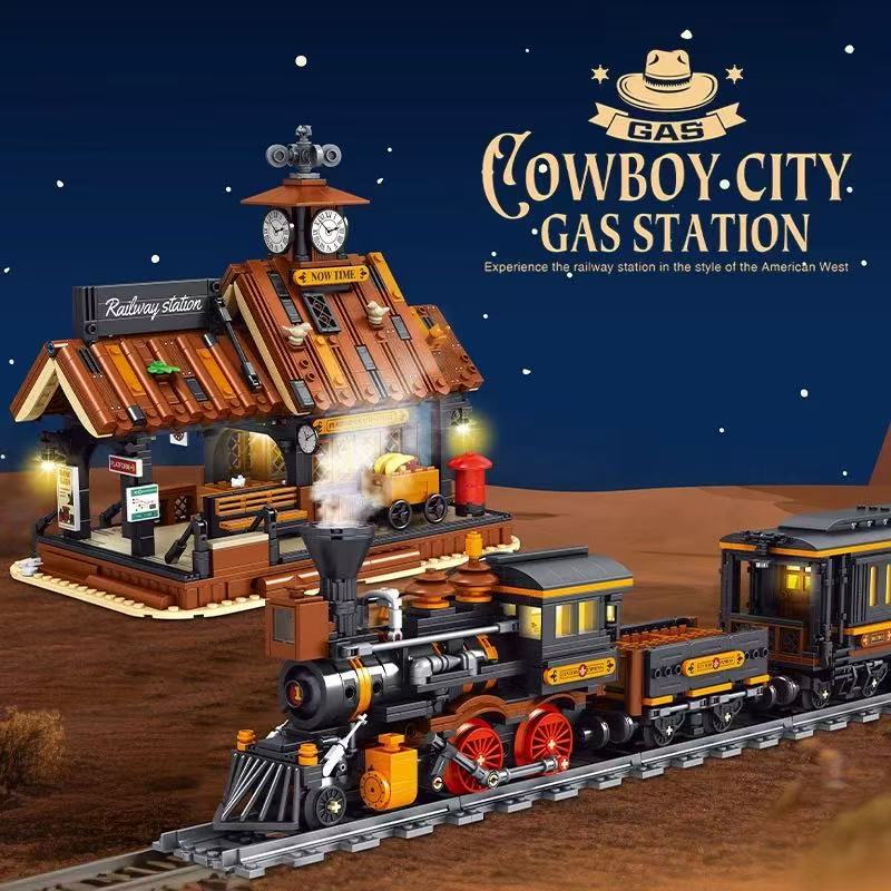 Small Angle JD112 Cowboy City Train Platform - YWOBB