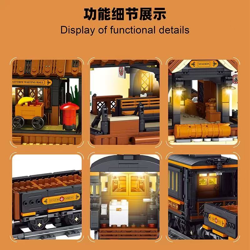 Small Angle JD112 Cowboy City Train Platform - YWOBB