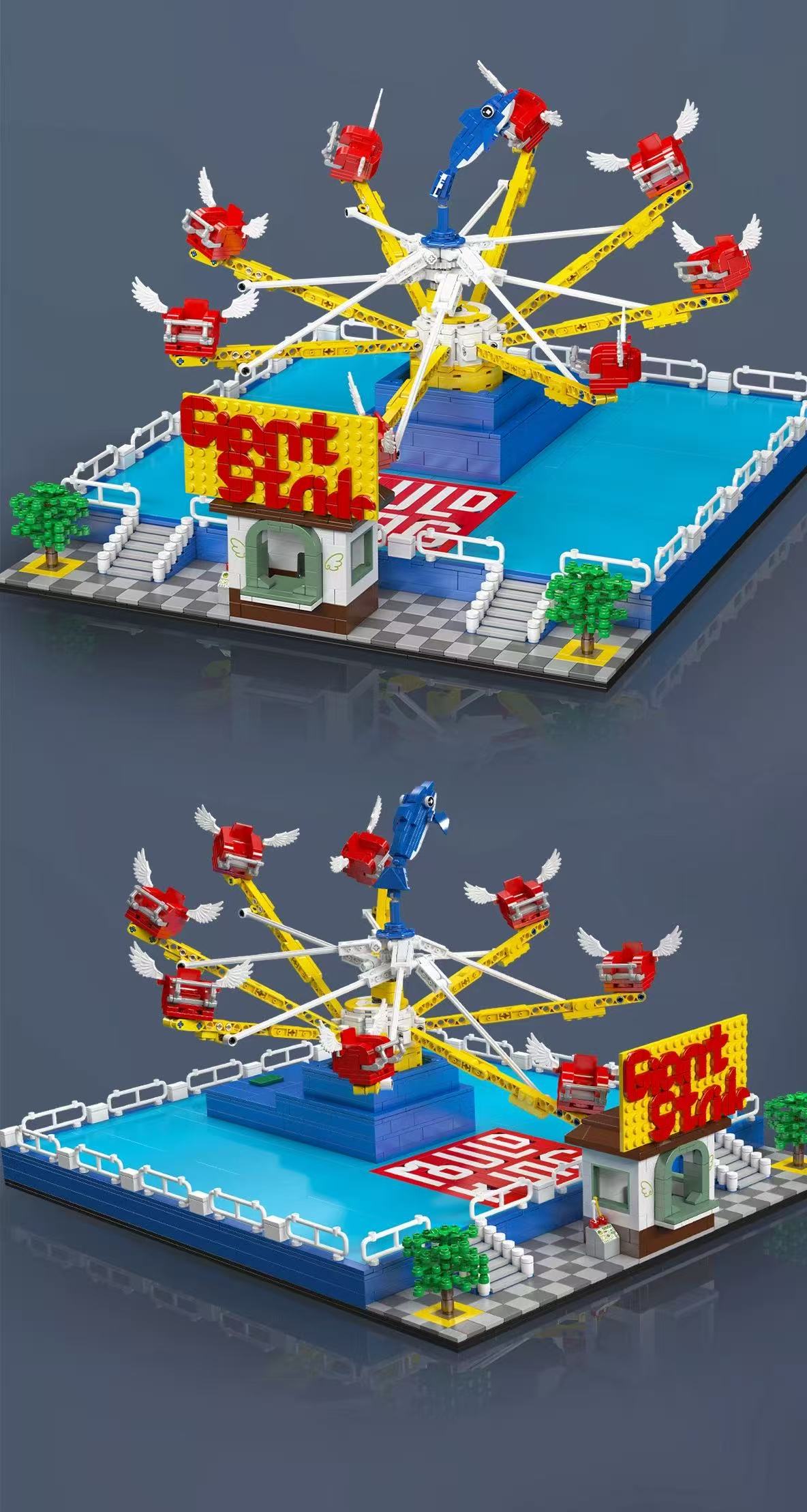 Mould King 11028 Dolphin Spin Ride - YWOBB