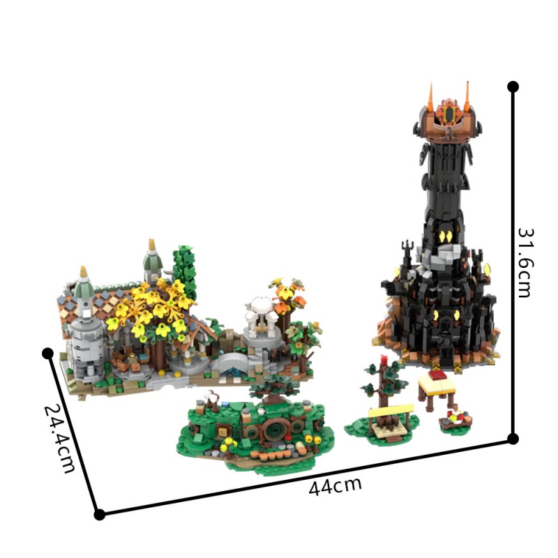 GOBRICKS MOC 223689 Mini Lord of The Rings - YWOBB