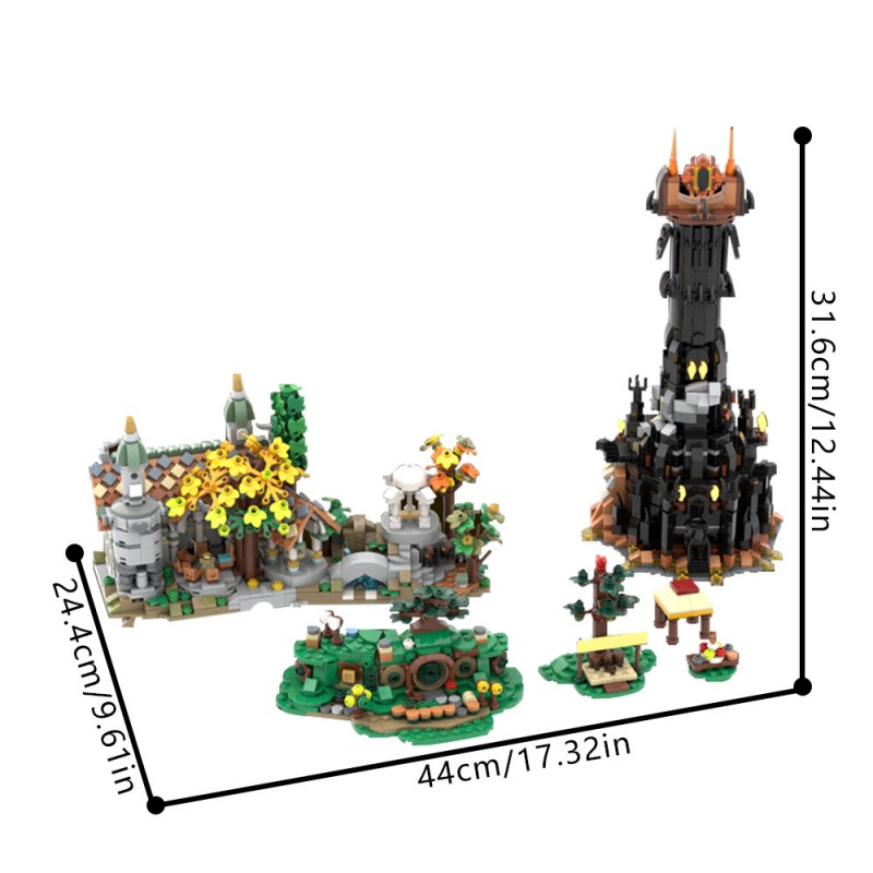 GOBRICKS MOC 223689 Mini Lord of The Rings - YWOBB